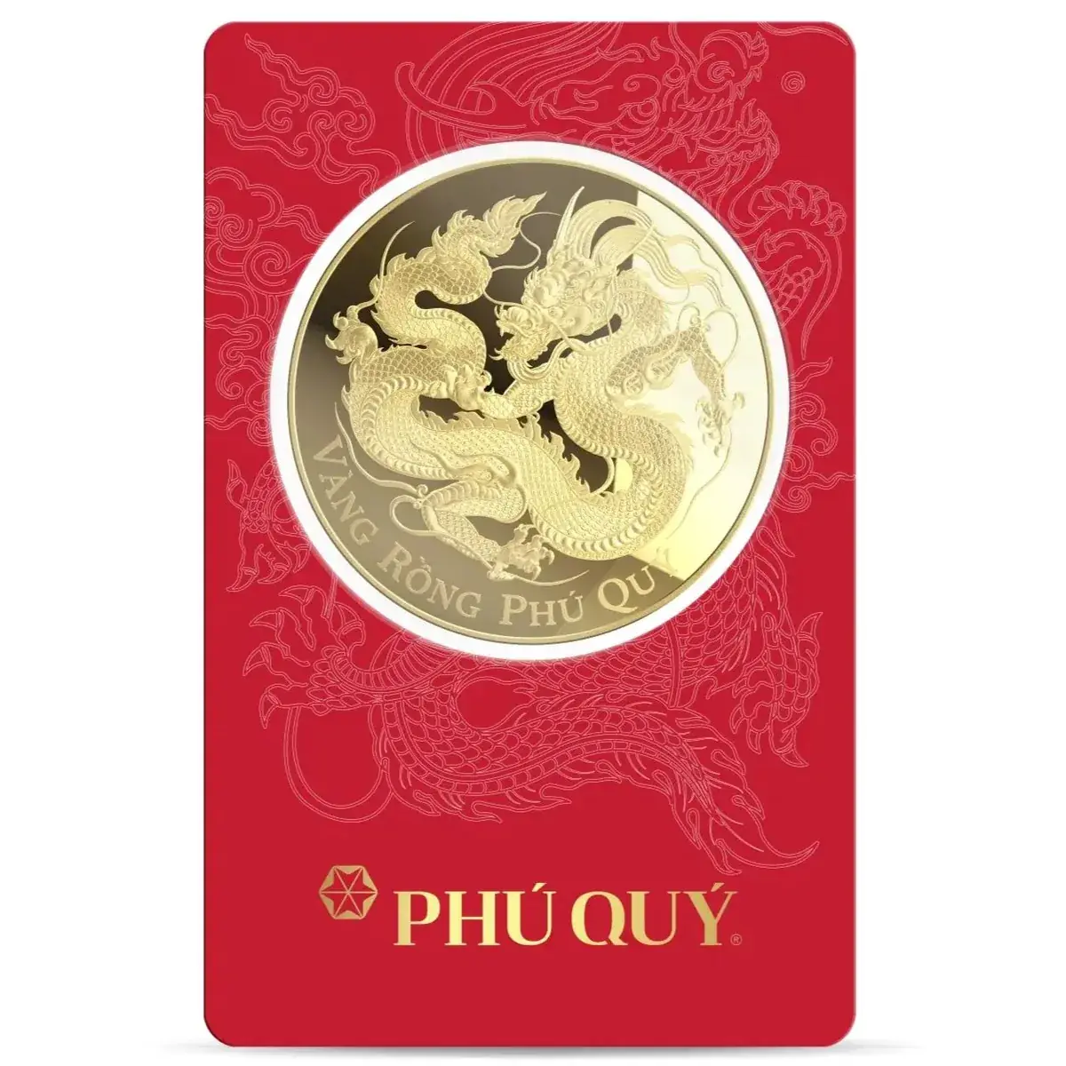 Cận cảnh thẻ card vàng rồng Phú Quý mặt sau tại Kim Ngân Phú Quý