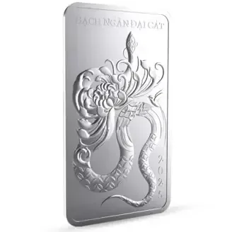 Cận cảnh Bạc miếng Phú Quý 999 RAN1L phiên bản Bạch Ngân Đại Cát 2025