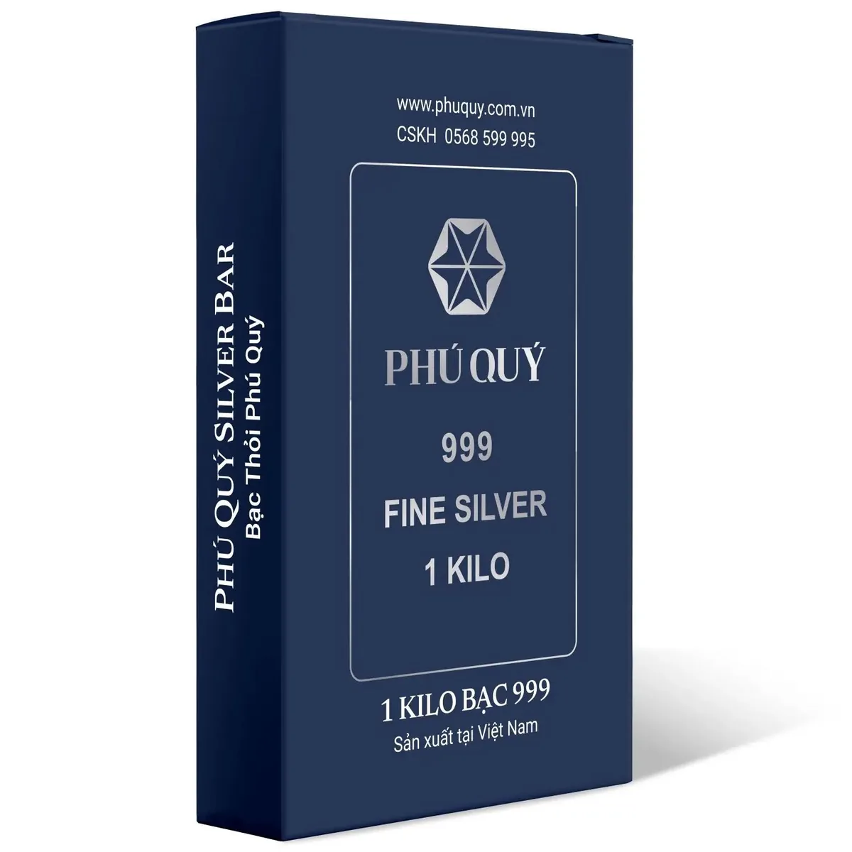 Hộp đựng cao cấp của bạc thỏi Phú Quý 999 1 Kilo