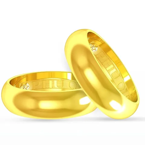 Sản phẩm nhẫn tròn Phú Quý 3 chỉ sáng bóng tại Kim Ngân Phú Quý