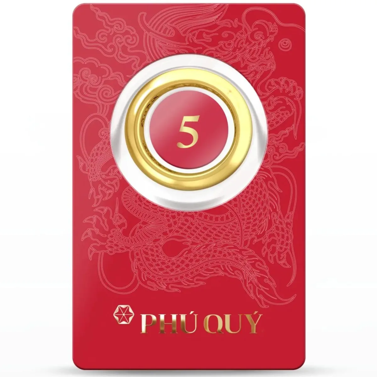 Nhẫn tròn Phú Quý 5 chỉ (mặt chữ) tại website Kim Ngân Phú Quý