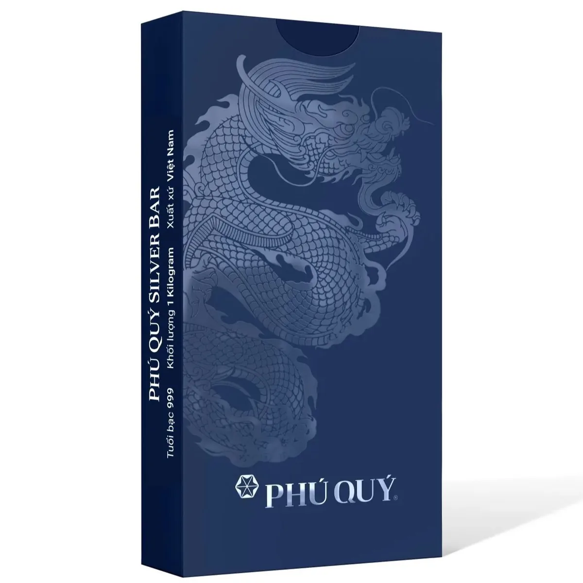 Hộp đựng cao cấp của bạc thỏi Thanh Long Phú Quý 1 Kilo phiên bản mới